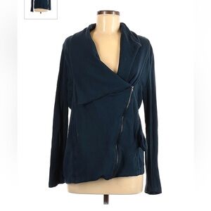 H by Bordeaux blue jacket.